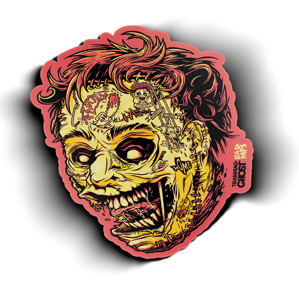 Emotionally Scarred Sticker (Raw Meat Colorway)