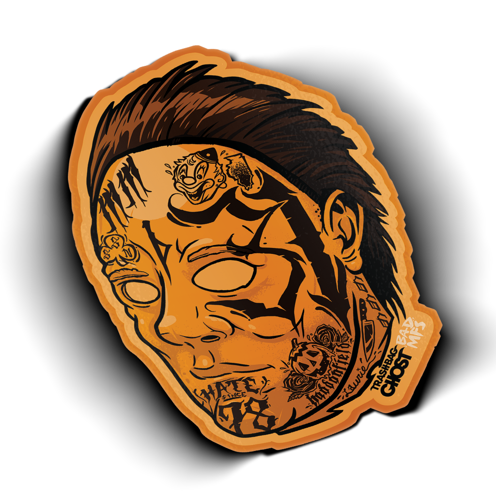 Halloween BAD MFS Sticker (Pumpkin Spice Colorway)