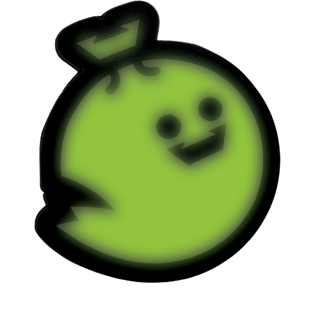 White Trashbag Ghost Pins (Glow-in-the-Dark!)