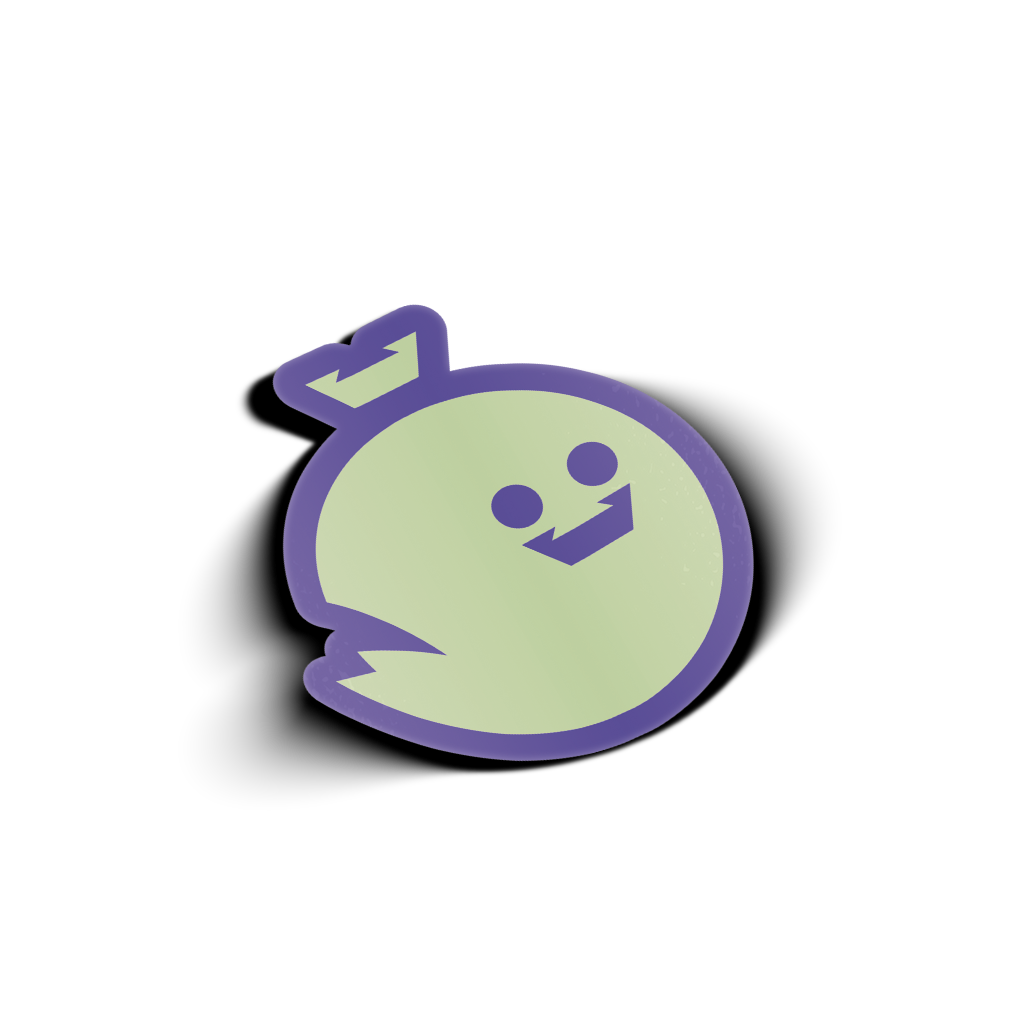 I Don't Get It Purple Ghost Sticker