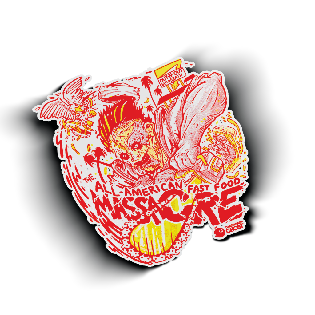 All American Fast Food Massacre Sticker