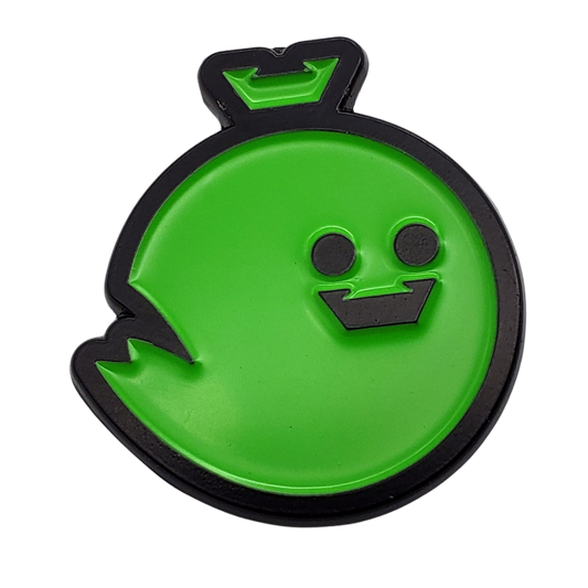 Slime Green Trashbag Ghost Pins