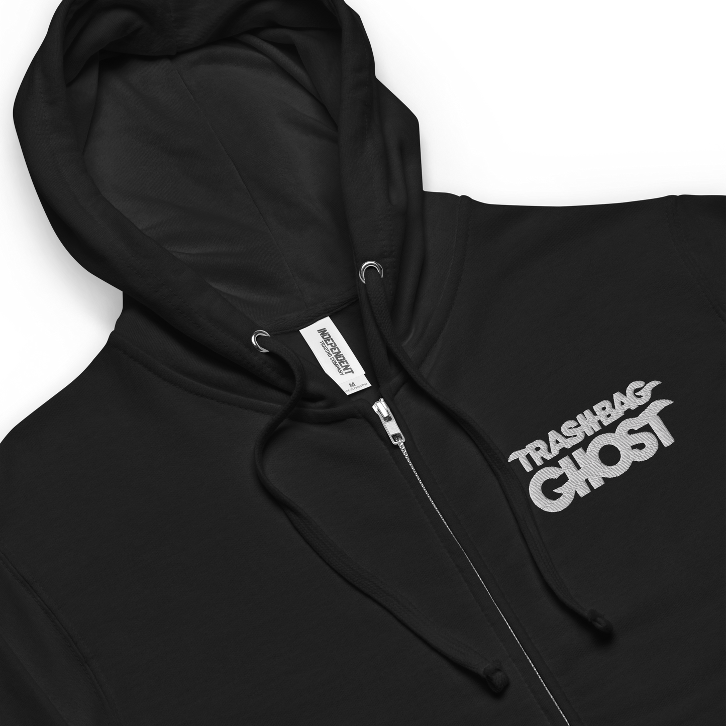 The Everyday Ghost Zip-up Hoodie (embroidered)