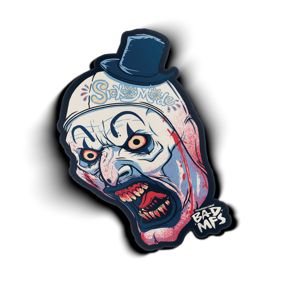 Terrifying Clown BAD MFS Sticker