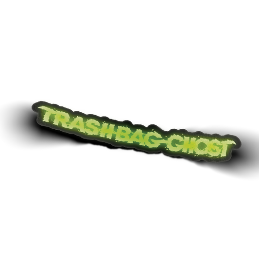 XL Trashbag Ghost Glow In The Dark Wordmark Stickers