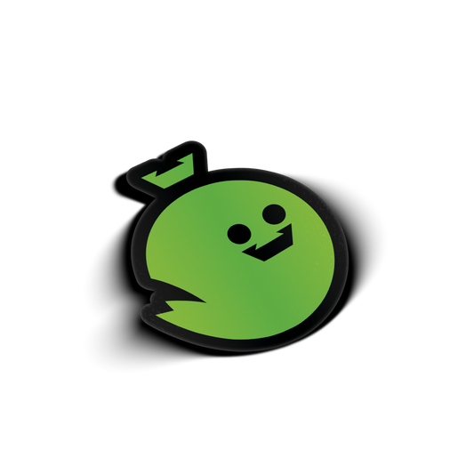 Slime Green Ghost Sticker