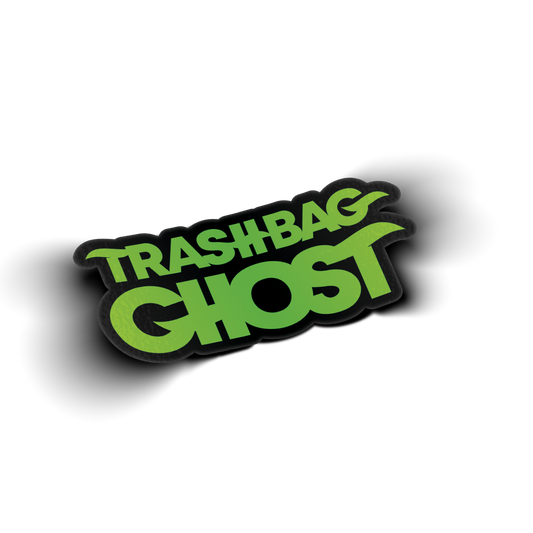 Slime Green Trashbag Ghost Stickers