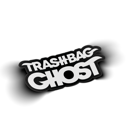 White Trashbag Ghost Sticker