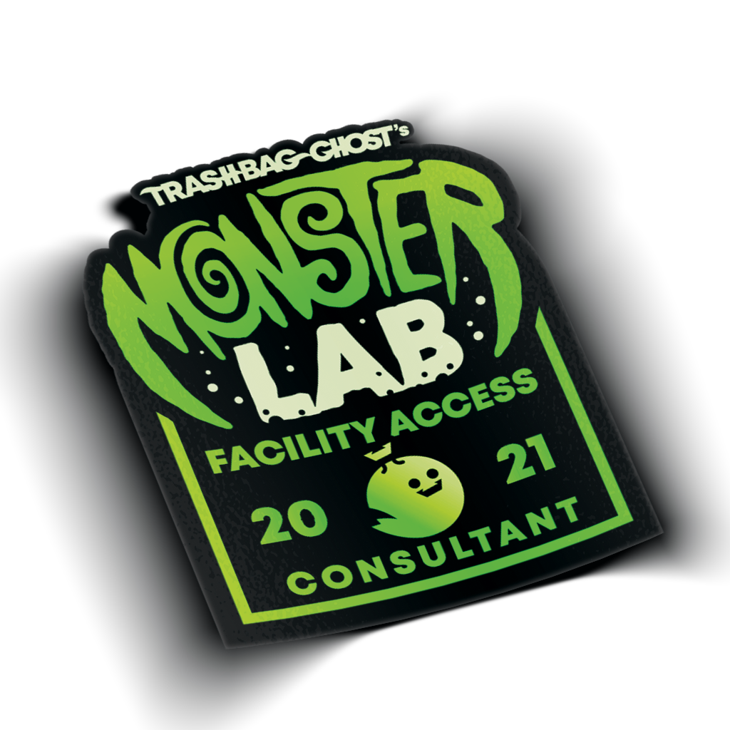 2021 Trashbag Ghost's Monster Lab Facility Access Badge